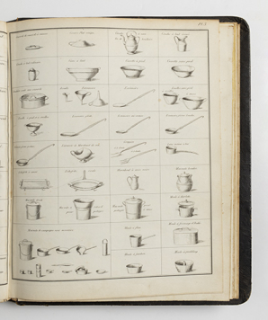 Tableau des ustensiles de la manufacture de Japy Frères, à Beaucourt [... : catalogue]. Pl. 3, milieu 19e siècle. © Région Bourgogne-Franche-Comté, Inventaire du patrimoine