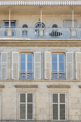 Détail de deux travées des étages. © Région Bourgogne-Franche-Comté, Inventaire du patrimoine