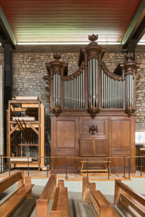 Vue de l'orgue.  © Région Bourgogne-Franche-Comté, Inventaire du patrimoine
