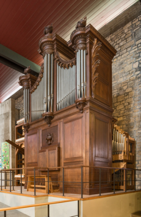 Vue de l'orgue (de trois quarts).  © Région Bourgogne-Franche-Comté, Inventaire du patrimoine