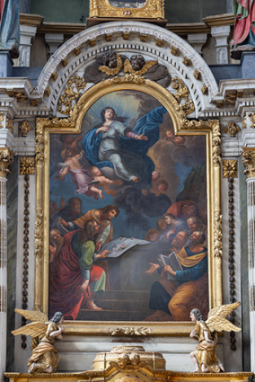 Tableau central du retable. © Région Bourgogne-Franche-Comté, Inventaire du patrimoine