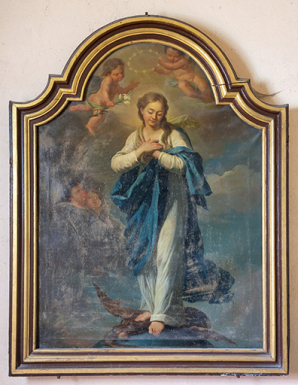 Tableau : la Vierge de l'Immaculée Conception. © Région Bourgogne-Franche-Comté, Inventaire du patrimoine