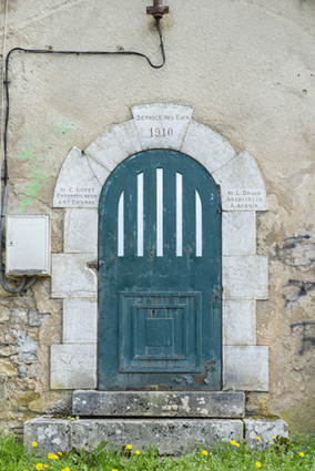 Réservoir de Chambenoz, 1910. Porte du réservoir. © Région Bourgogne-Franche-Comté, Inventaire du patrimoine