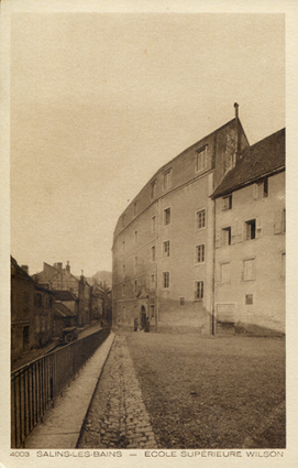 Salins-les-Bains - Ecole supérieure Wilson, s.d. [début 20e siècle]. © Région Bourgogne-Franche-Comté, Inventaire du patrimoine