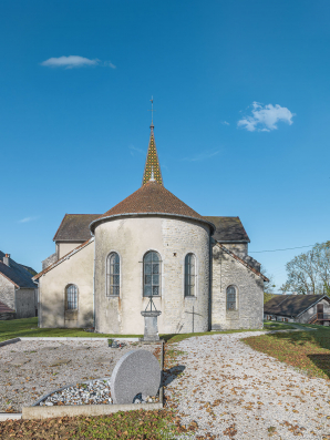 Vue d'ensemble du chevet. © Région Bourgogne-Franche-Comté, Inventaire du patrimoine Vue d'ensemble du chevet. © Région Bourgogne-Franche-Comté, Inventaire du patrimoine