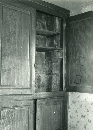 Chapelle. Retombée des ogives sur un pilier octogonal, 1990. © Archives municipales, Besançon Chapelle. Retombée des ogives sur un pilier octogonal, 1990. © Archives municipales, Besançon