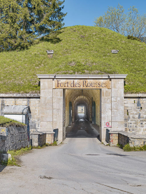 Porte de Suisse, entrée principale du fort. © Région Bourgogne-Franche-Comté, Inventaire du patrimoine