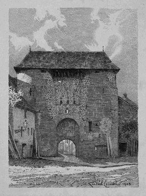Porte Malpertuis (19), 1903. © Région Bourgogne-Franche-Comté, Inventaire du patrimoine