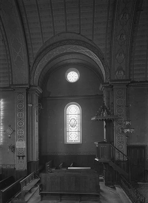 Vue du transept Nord. © Michel Rosso / Région Bourgogne-Franche-Comté, Inventaire du patrimoine - 1970