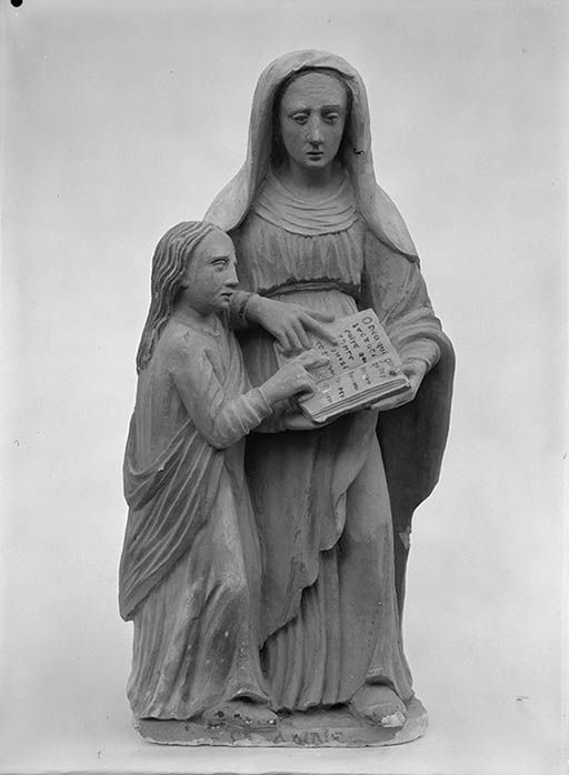 groupe sculpté © Michel Thierry / Région Bourgogne-Franche-Comté, Inventaire du patrimoine - 1974