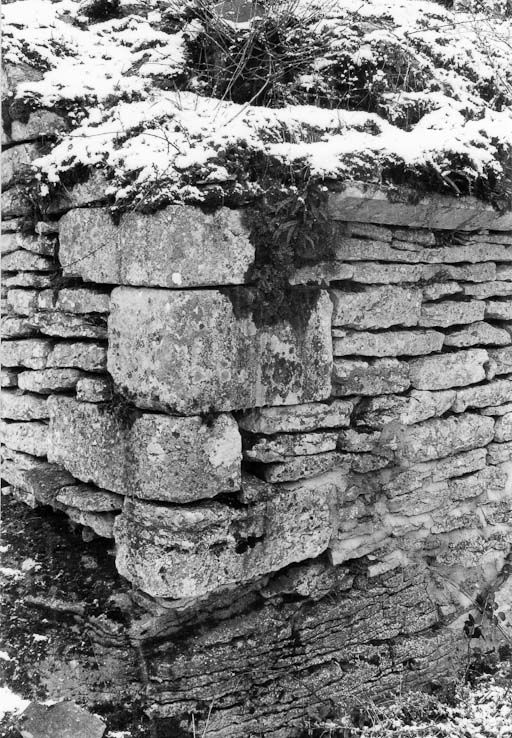 Salle voûtée, angle nord-ouest, en 1975. © Michel Thierry / Région Bourgogne-Franche-Comté, Inventaire du patrimoine - 1975