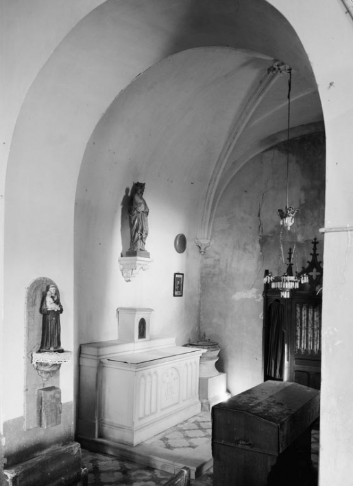 La chapelle (photo prise en 1978). © Michel Thierry / Région Bourgogne-Franche-Comté, Inventaire du patrimoine - 1978
