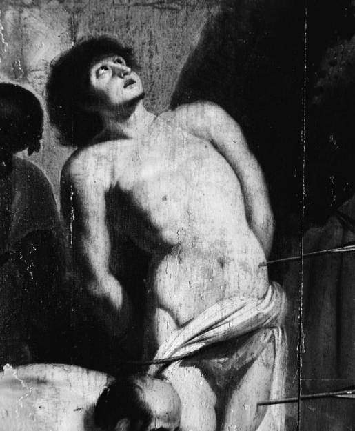 Détail du saint. © Michel Thierry / Région Bourgogne-Franche-Comté, Inventaire du patrimoine - 1978