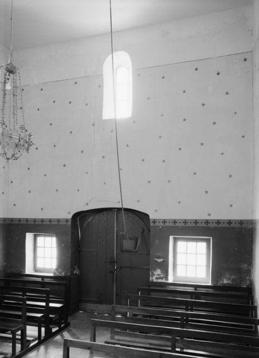 Vue de l'intérieur, depuis le choeur. © Michel Thierry / Région Bourgogne-Franche-Comté, Inventaire du patrimoine - 1978