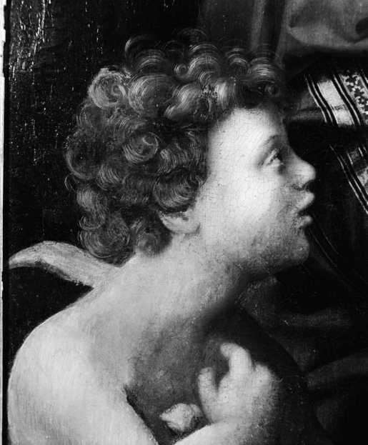 Détail de saint Jean-Baptiste. © Michel Thierry / Région Bourgogne-Franche-Comté, Inventaire du patrimoine - 1978