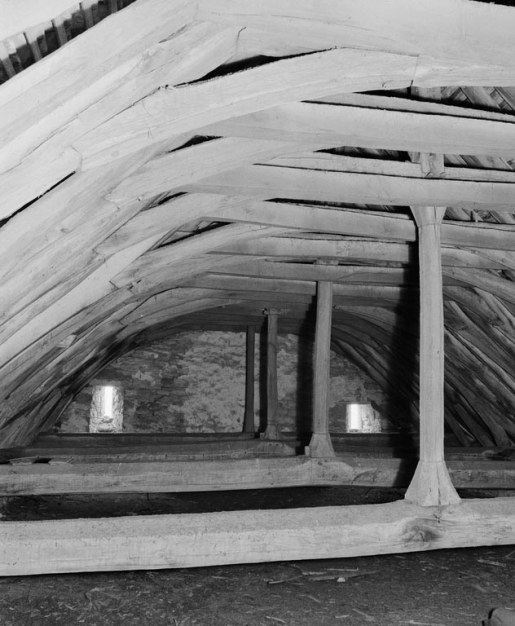 Charpente de la nef. © Michel Thierry / Région Bourgogne-Franche-Comté, Inventaire du patrimoine - 1978