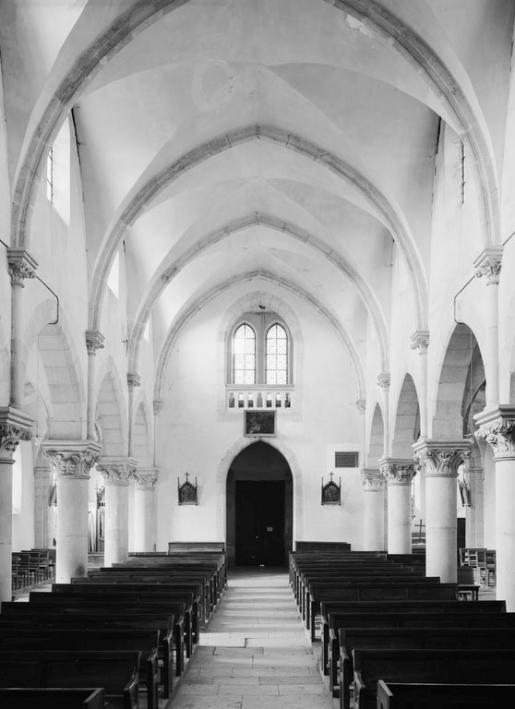 Vue d'ensemble depuis le choeur. © Jean-Luc Duthu / Région Bourgogne-Franche-Comté, Inventaire du patrimoine - 1978