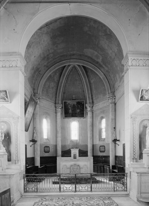 Vue du choeur. © Michel Thierry / Région Bourgogne-Franche-Comté, Inventaire du patrimoine - 1978