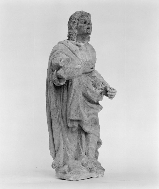 Vue de trois quarts droit de Saint-Jean-l'Evangéliste. © Michel Rosso / Région Bourgogne-Franche-Comté, Inventaire du patrimoine - 1978