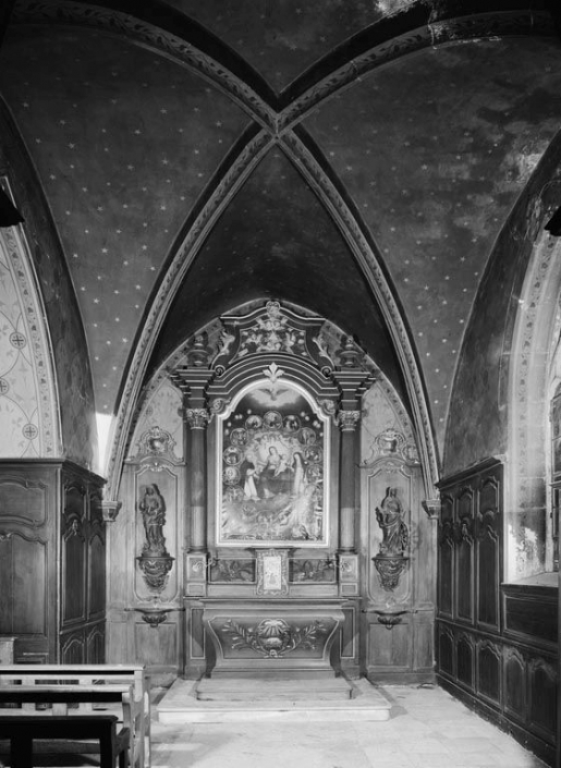 Chapelle droite. © Michel Rosso / Région Bourgogne-Franche-Comté, Inventaire du patrimoine - 1978