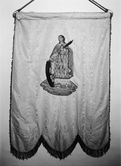 Sainte Catherine, sur le revers. © Jean-Luc Duthu / Région Bourgogne-Franche-Comté, Inventaire du patrimoine - 1978