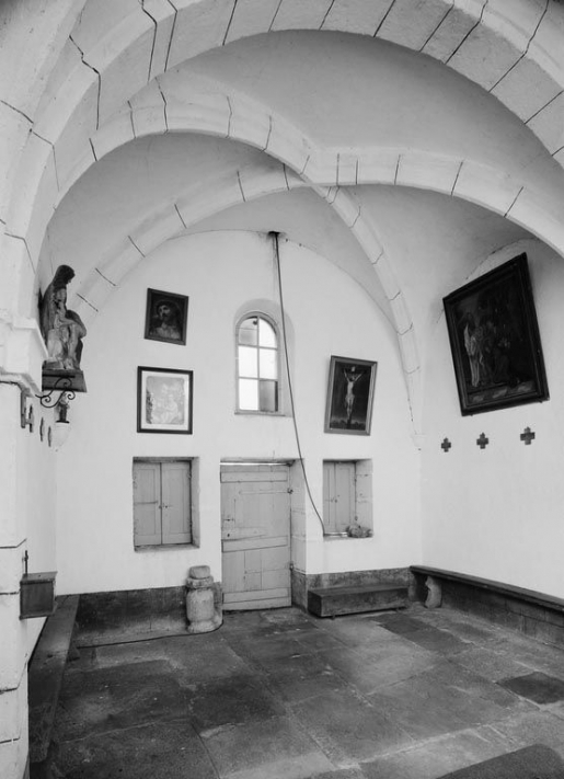 Vue de l'intérieur, depuis l'autel. © Michel Rosso / Région Bourgogne-Franche-Comté, Inventaire du patrimoine - 1979
