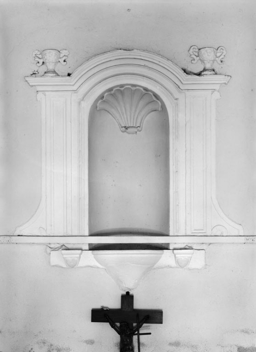 Niche du mur postérieur. © Michel Thierry / Région Bourgogne-Franche-Comté, Inventaire du patrimoine - 1979