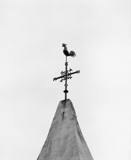 Croix et coq du clocher. © Michel Thierry / Région Bourgogne-Franche-Comté, Inventaire du patrimoine - 1979