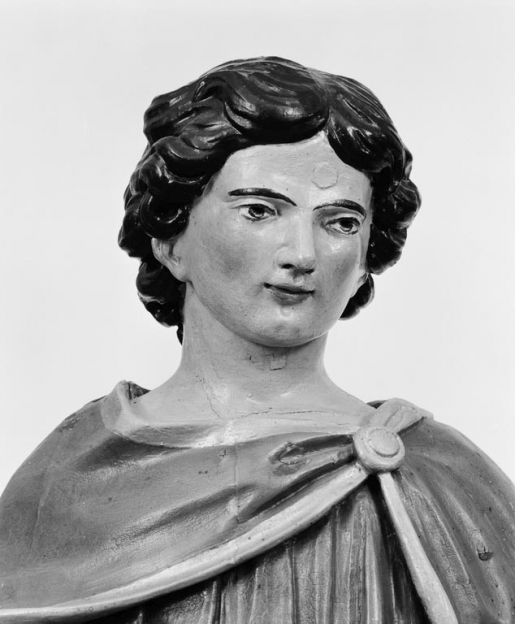 Tête du saint. © Michel Thierry / Région Bourgogne-Franche-Comté, Inventaire du patrimoine - 1979