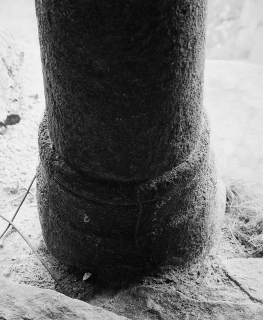 Clocher, 2è étage : base de la colonnette. © Michel Rosso / Région Bourgogne-Franche-Comté, Inventaire du patrimoine - 1979