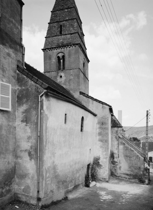 Elévation droite de la nef. © Michel Rosso / Région Bourgogne-Franche-Comté, Inventaire du patrimoine - 1979