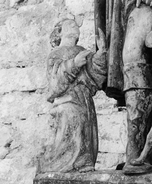 Détail de l'ange. © Michel Rosso / Région Bourgogne-Franche-Comté, Inventaire du patrimoine - 1979