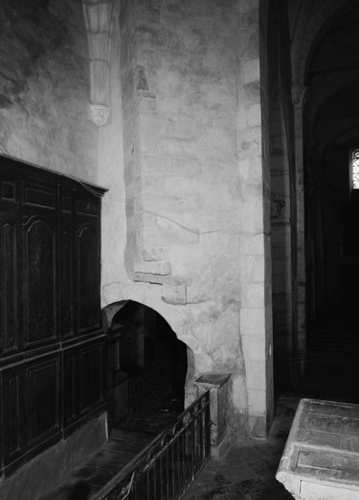 Détail de l'angle antérieur droit du choeur. © Jean-Luc Duthu / Région Bourgogne-Franche-Comté, Inventaire du patrimoine - 1979