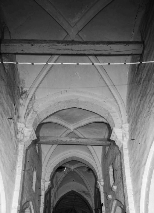 La voûte de la nef, prise de l'entrée. © Jean-Luc Duthu / Région Bourgogne-Franche-Comté, Inventaire du patrimoine - 1979