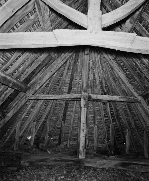 Charpente du choeur. © Michel Thierry / Région Bourgogne-Franche-Comté, Inventaire du patrimoine - 1979