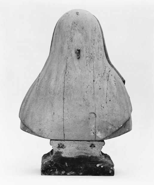 Vue du revers du buste-reliquaire de sainte Faustine. © Michel Thierry / Région Bourgogne-Franche-Comté, Inventaire du patrimoine - 1979