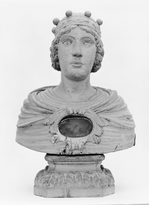 Vue d'ensemble du buste-reliquaire du saint. © Michel Rosso / Région Bourgogne-Franche-Comté, Inventaire du patrimoine - 1979