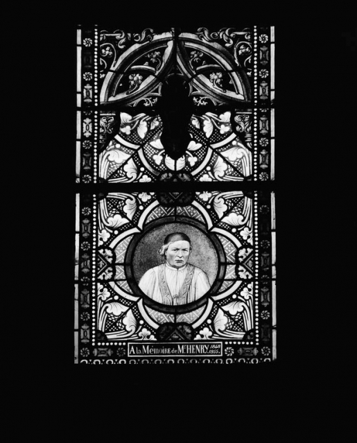 Vitraux n°5 : détail des parties inférieures. © Jean-Luc Duthu / Région Bourgogne-Franche-Comté, Inventaire du patrimoine - 1979