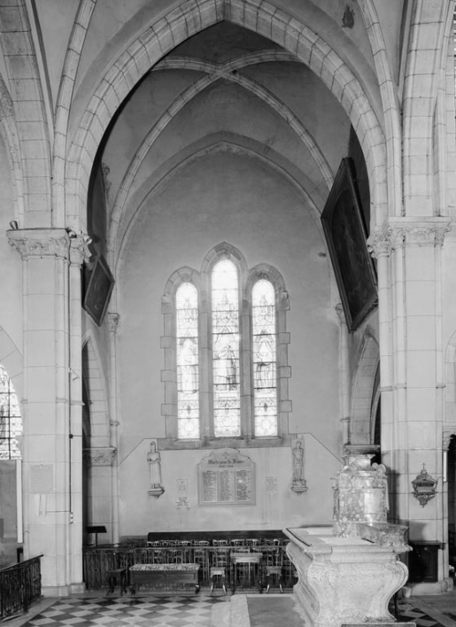 Bras gauche du transept. © Michel Rosso / Région Bourgogne-Franche-Comté, Inventaire du patrimoine - 1979