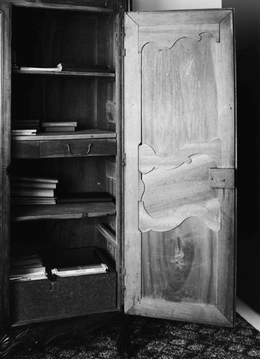 Revers d'un battant. © Jean-Luc Duthu / Région Bourgogne-Franche-Comté, Inventaire du patrimoine - 1979