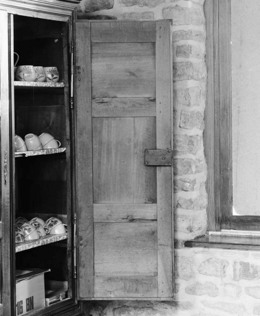 Revers d'un battant. © Michel Rosso / Région Bourgogne-Franche-Comté, Inventaire du patrimoine - 1979