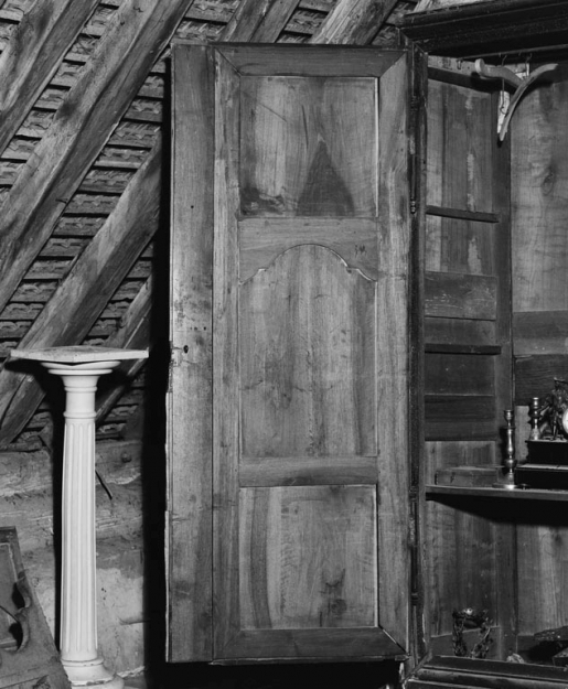 Revers d'un battant. © Michel Rosso / Région Bourgogne-Franche-Comté, Inventaire du patrimoine - 1979