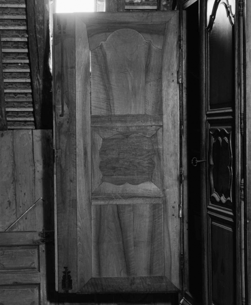 Revers d'un battant. © Michel Rosso / Région Bourgogne-Franche-Comté, Inventaire du patrimoine - 1979