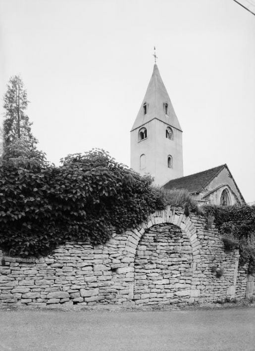 Vue du clocher. © Jean-Luc Duthu / Région Bourgogne-Franche-Comté, Inventaire du patrimoine - 1980