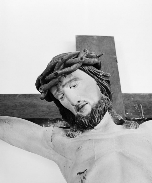 Détail du visage. © Jean-Luc Duthu / Région Bourgogne-Franche-Comté, Inventaire du patrimoine - 1980