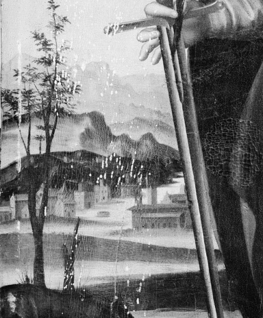 Détail du paysage à gauche. © Jean-Luc Duthu / Région Bourgogne-Franche-Comté, Inventaire du patrimoine - 1980