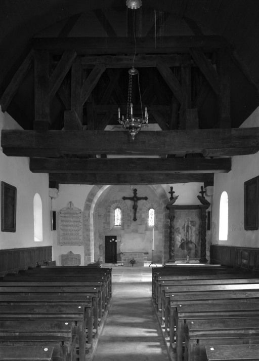 Vue intérieure prise de l'entrée © Michel Thierry / Région Bourgogne-Franche-Comté, Inventaire du patrimoine - 1985
