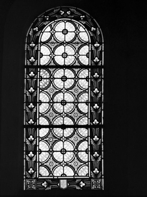 Verrière décorative © Michel Thierry / Région Bourgogne-Franche-Comté, Inventaire du patrimoine - 1985