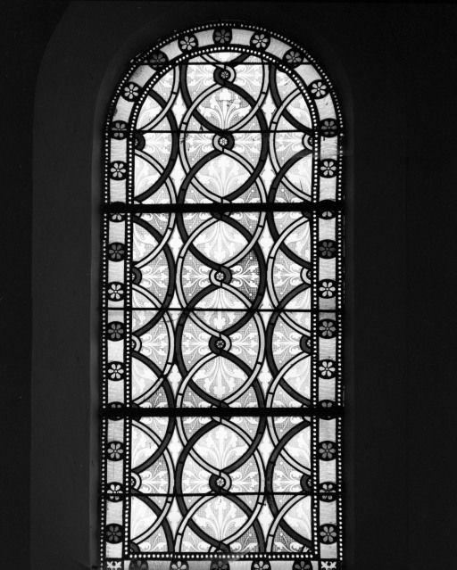 Verrière décorative © Michel Thierry / Région Bourgogne-Franche-Comté, Inventaire du patrimoine - 1985