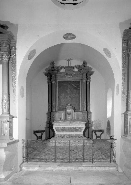 Vue intérieure du choeur © Michel Thierry / Région Bourgogne-Franche-Comté, Inventaire du patrimoine - 1985